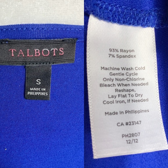 Talbots Sleeveless Royal blue dress - Picture 5 of 5